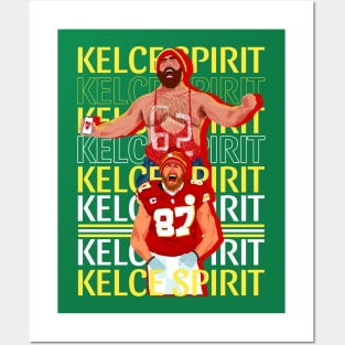 Travis Kelce x Jason Kelce Spirit - Kelly Posters and Art